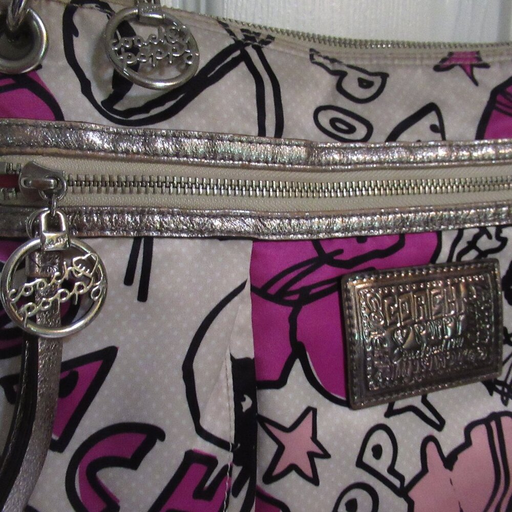 Coach Kyra Graffiti Shoulder Bag - Picture 4 of 12